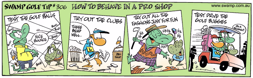 Swamp Cartoon - Golf Week 5June 27, 2002