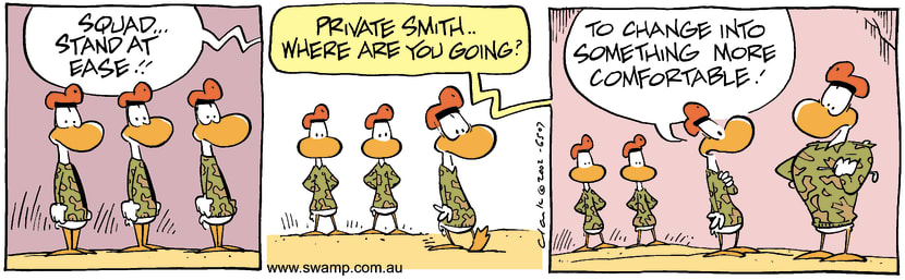Swamp Cartoon - Stand At EaseJuly 25, 2002