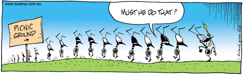 Swamp Cartoon - Ant LeaderAugust 31, 2002