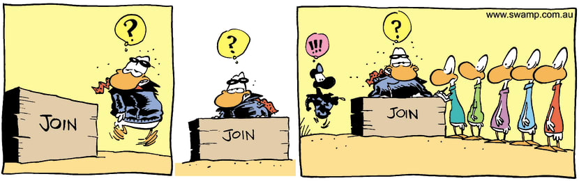 Swamp Cartoon - JoinSeptember 5, 2002