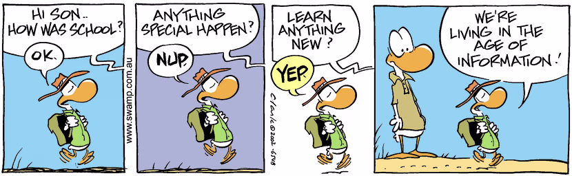 Swamp Cartoon - School DaySeptember 11, 2002
