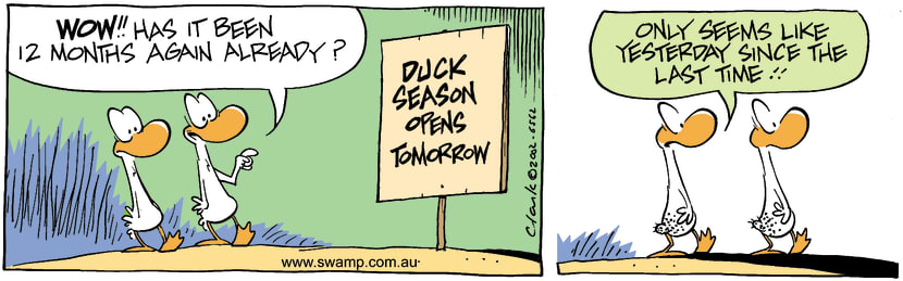 Swamp Cartoon - Duck SeasonSeptember 27, 2002