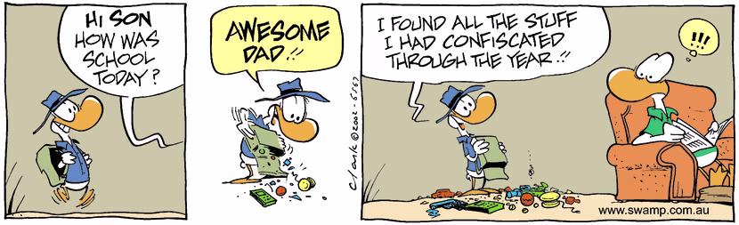 Swamp Cartoon - School DayOctober 3, 2002