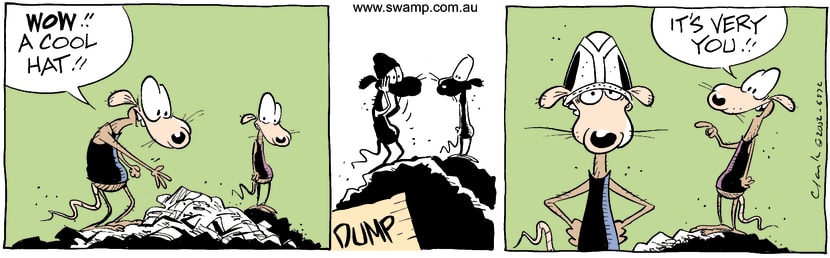 Swamp Cartoon - BeanieOctober 9, 2002