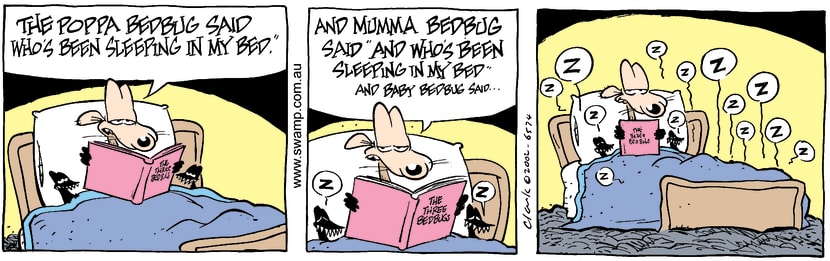 Swamp Cartoon - Bedbugs 2October 11, 2002