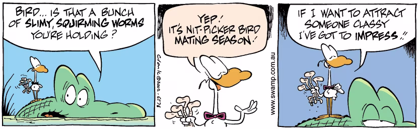 Swamp Cartoon - Mating Season 2October 14, 2002
