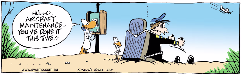 Swamp Cartoon - Aircraft 3October 19, 2002