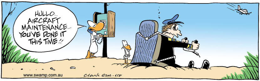 Swamp Cartoon - Aircraft 3October 19, 2002