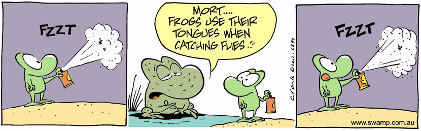 Swamp Cartoon - TongueOctober 29, 2002