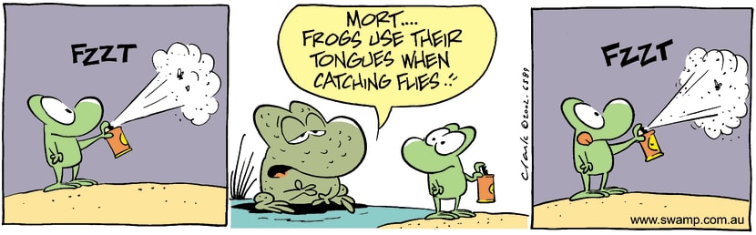 Swamp Cartoon - TongueOctober 29, 2002