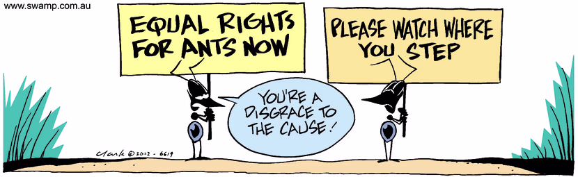 Swamp Cartoon - Equal RightsDecember 3, 2002