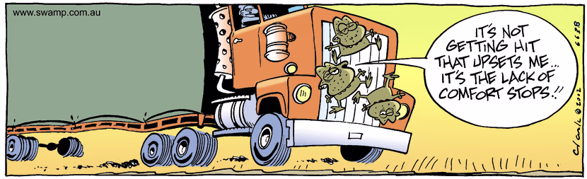 Swamp Cartoon - Truck StopDecember 25, 2002