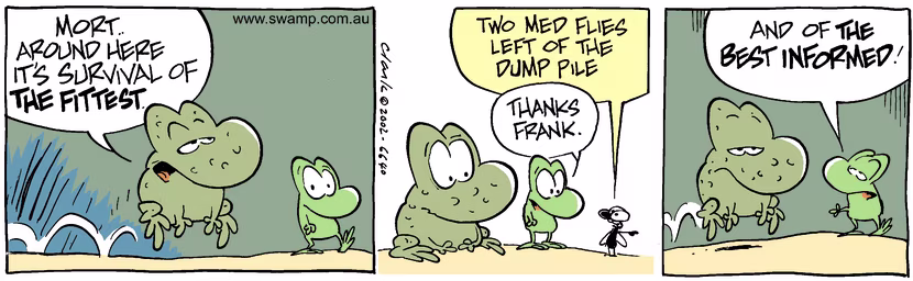 Swamp Cartoon - SurvivalDecember 27, 2002