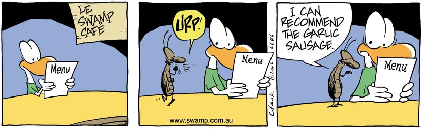 Swamp Cartoon - Cafe 1January 3, 2003