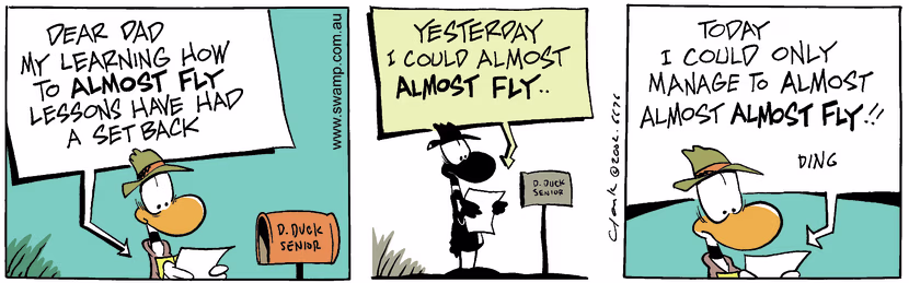 Swamp Cartoon - Almost Fly 2February 6, 2003