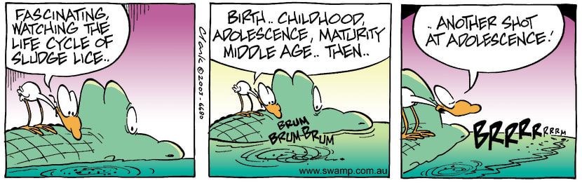 Swamp Cartoon - Sludge LiceFebruary 11, 2003