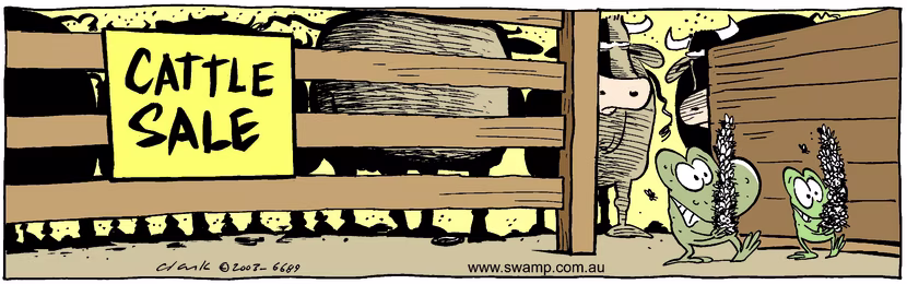 Swamp Cartoon - Cattle SaleFebruary 21, 2003