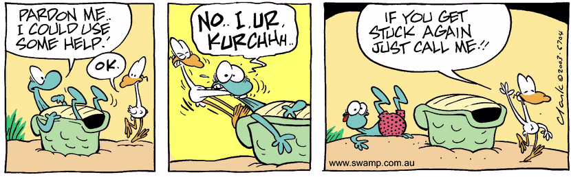 Swamp Cartoon - HelpMarch 11, 2003