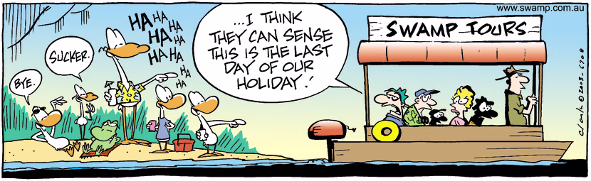 Swamp Cartoon - HolidaysMarch 15, 2003