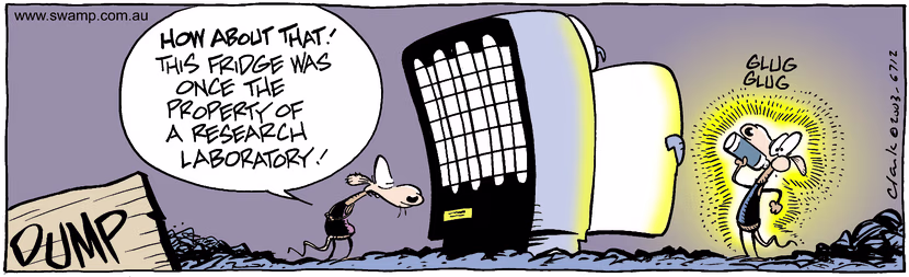 Swamp Cartoon - FridgeMarch 20, 2003