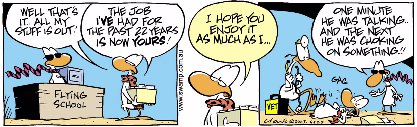 Swamp Cartoon - Fired 3April 2, 2003