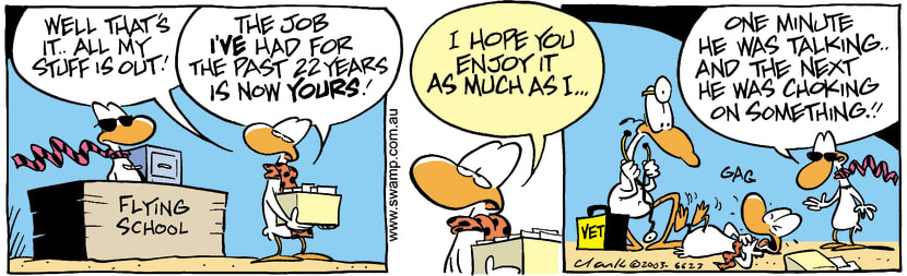 Swamp Cartoon - Fired 3April 2, 2003