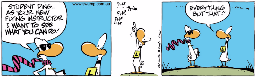 Swamp Cartoon - AccomplishmentApril 4, 2003