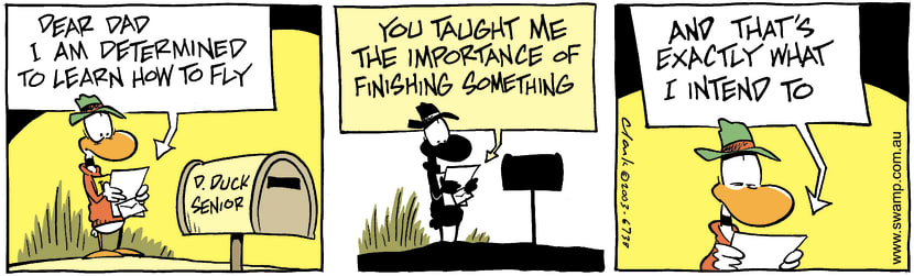 Swamp Cartoon - FinishingApril 19, 2003