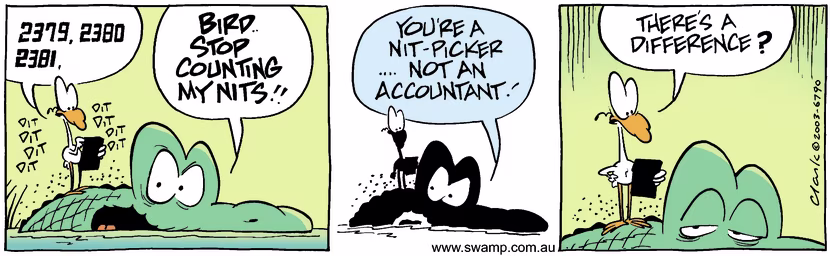 Swamp Cartoon - CountingJune 19, 2003