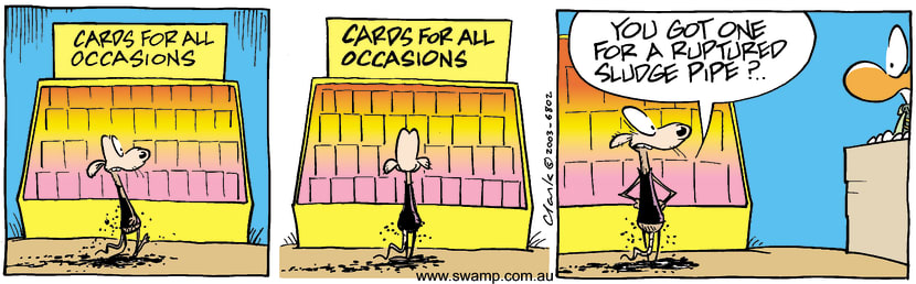 Swamp Cartoon - CardsJuly 3, 2003