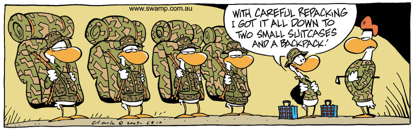 Swamp Cartoon - LuggageJuly 12, 2003