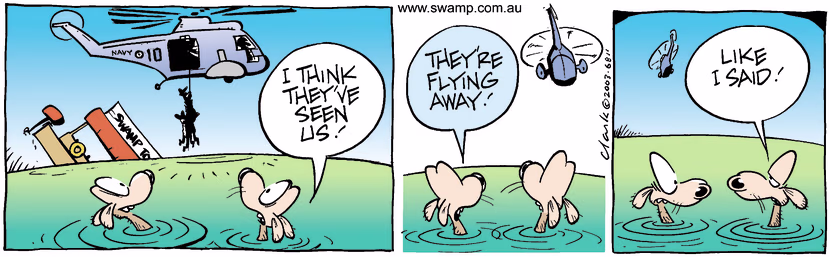 Swamp Cartoon - RescueJuly 14, 2003