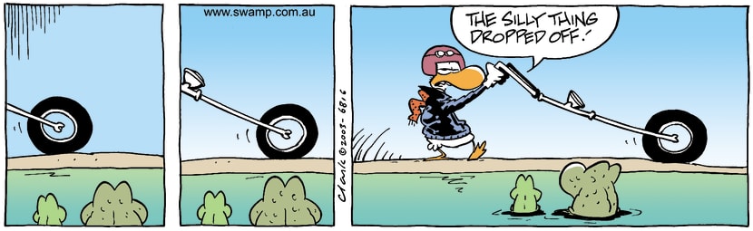 Swamp Cartoon - BikerJuly 19, 2003
