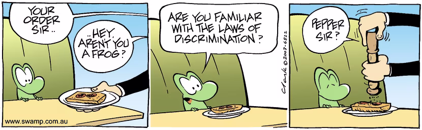 Swamp Cartoon - Mort Cafe 2July 26, 2003