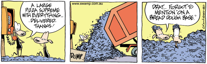 Swamp Cartoon - PizzaAugust 6, 2003