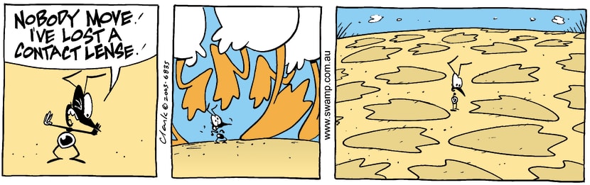 Swamp Cartoon - Lost ContactAugust 11, 2003