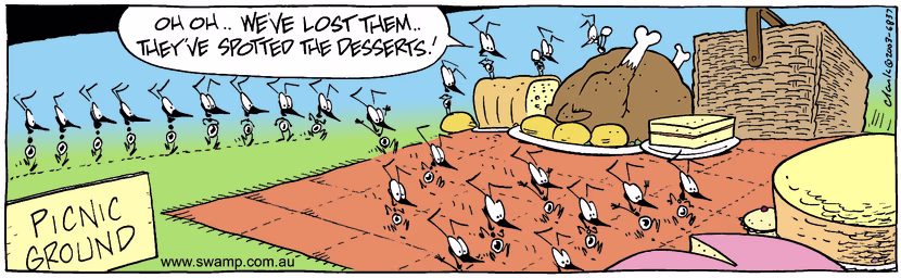 Swamp Cartoon - PicnicAugust 13, 2003
