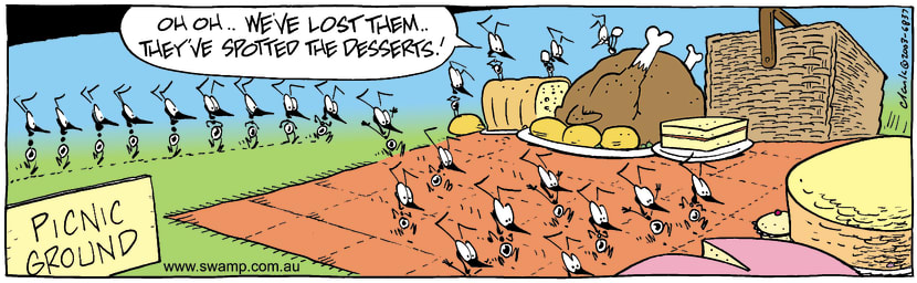 Swamp Cartoon - PicnicAugust 13, 2003