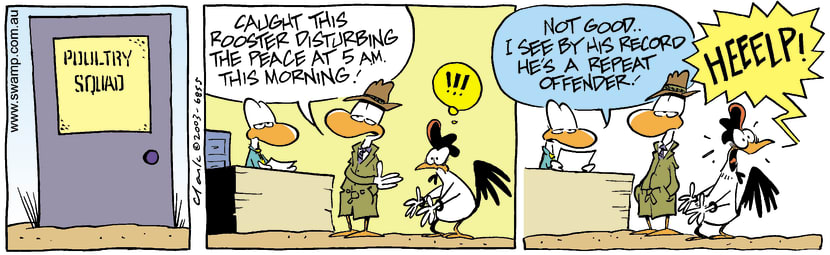 Swamp Cartoon - 5AMSeptember 3, 2003