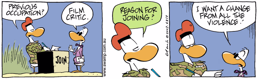 Swamp Cartoon - Film CriticSeptember 6, 2003