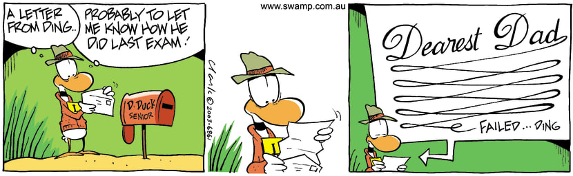 Swamp Cartoon - Exam LetterSeptember 10, 2003