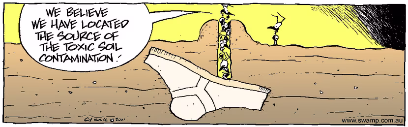 Swamp Cartoon - UndergroundSeptember 16, 2003