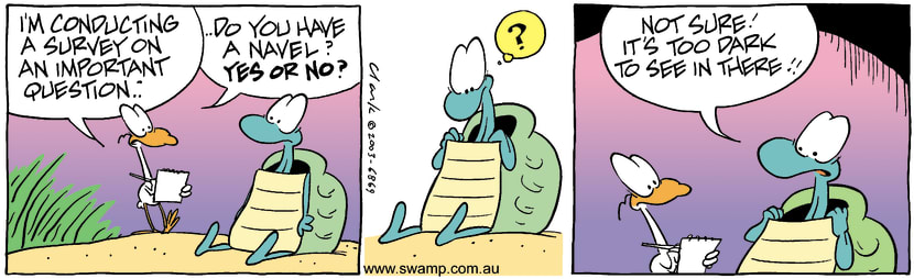 Swamp Cartoon - Navel SurveySeptember 19, 2003