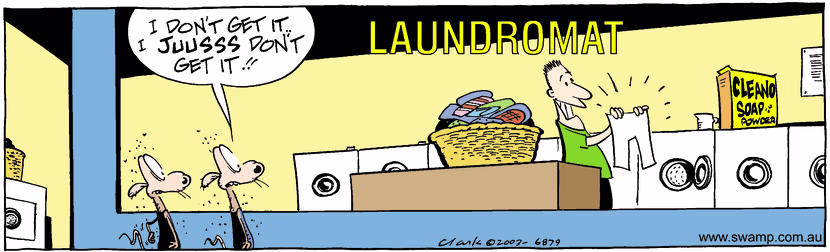 Swamp Cartoon - LaundromatSeptember 30, 2003