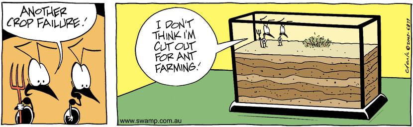 Swamp Cartoon - Crop FailureOctober 1, 2003