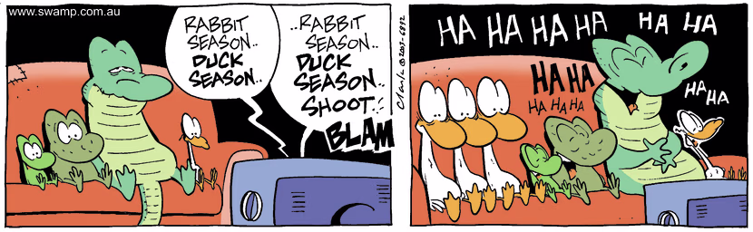 Swamp Cartoon - Hunting SeasonOctober 16, 2003