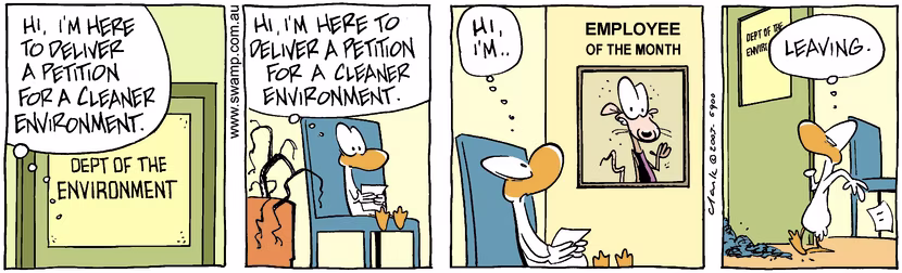 Swamp Cartoon - Environment 4October 25, 2003