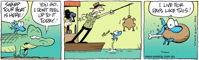 Swamp Cartoon - Too TiredNovember 28, 2003