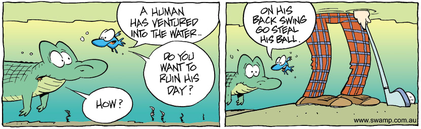 Swamp Cartoon - Water GolfDecember 1, 2003