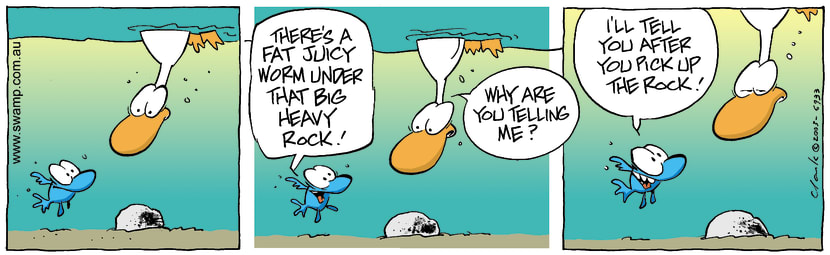 Swamp Cartoon - Juicy WormDecember 5, 2003
